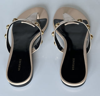 VERSACE Medusa Women's Beige Sandals 7 US (37 Euro) DST669CS Spain NIB $850