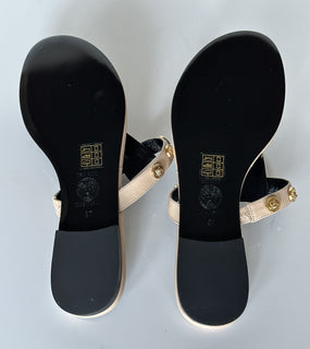 VERSACE Medusa Women's Beige Sandals 7 US (37 Euro) DST669CS Spain NIB $850