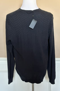 BOSS Hugo Boss Daveno Men's Crewneck Blue Sweater XL Cotton/Cashmere NWT $315