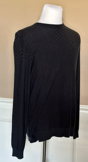 BOSS Hugo Boss Daveno Men's Crewneck Blue Sweater XL Cotton/Cashmere NWT $315