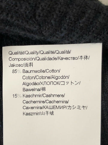 BOSS Hugo Boss Daveno Men's Crewneck Blue Sweater XL Cotton/Cashmere NWT $315