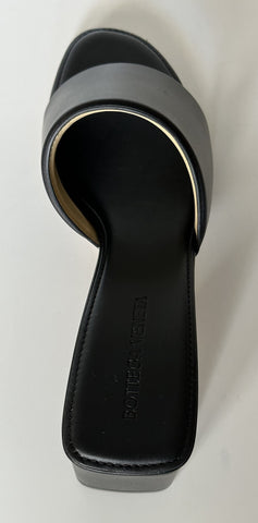 Bottega Veneta Calf Leather Sandals Shoes Black 8.5 US 651378 Italy NIB $760