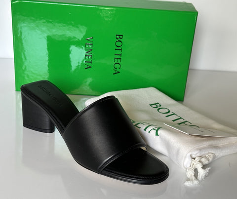 Bottega Veneta Calf Leather Sandals Shoes Black 8.5 US 651378 Italy NIB $760