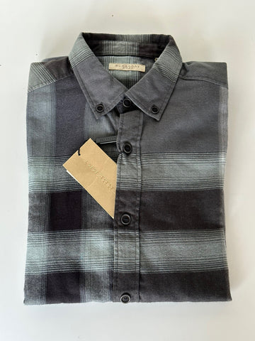 Burberry Brit Men's Pewter Blue Cotton Button-down Shirt XS 3902560 NWT $295