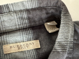 Burberry Brit Men's Pewter Blue Cotton Button-down Shirt XS 3902560 NWT $295