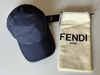 Fendi Baseball Cap Dark Blue Hat Made in Italy FXQ768 NWT $550