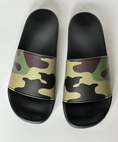 Burberry Camouflage Green Slides Sandals 12 US (45 Euro) 8042712 NIB $370
