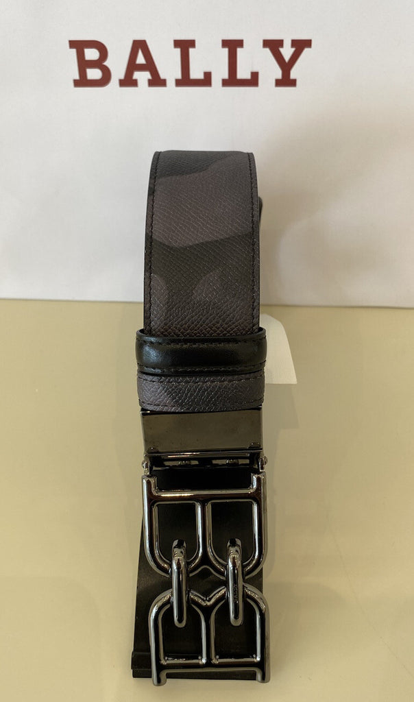 Bally Men's Double Sided B Chain Camouflage Belt 44/110 Italy 6301765 NWT $515