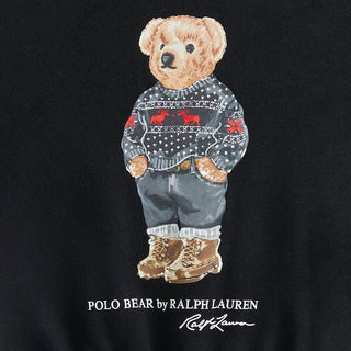 Polo Ralph Lauren Bear Girls Black Dress M (8-10) NWT