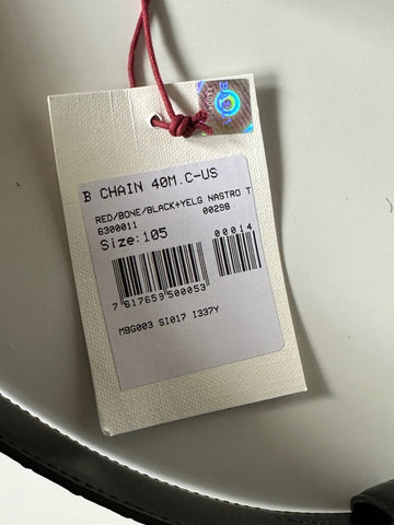 Bally Men's Double Sided B Chain Black Belt 42/105 Italy 630001 NWT $325