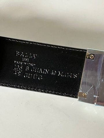 Bally Men's Double Sided B Chain Black Belt 42/105 Italy 630001 NWT $325