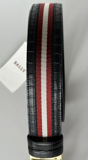 Bally Men's Double Sided B Chain Black Belt 42/105 Italy 630001 NWT $325