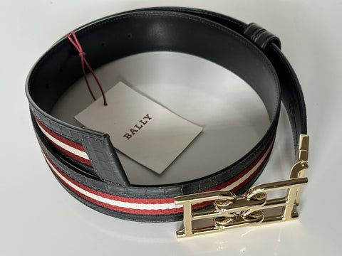 Bally Men's Double Sided B Chain Black Belt 42/105 Italy 630001 NWT $325