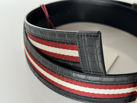 Bally Men's Double Sided B Chain Black Belt 42/105 Italy 630001 NWT $325