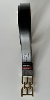Bally Men's Double Sided B Chain Heritage Red Belt 38/95 Italy 630037 NWT $325