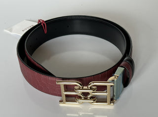 Bally Men's Double Sided B Chain Heritage Red Belt 38/95 Italy 630037 NWT $325