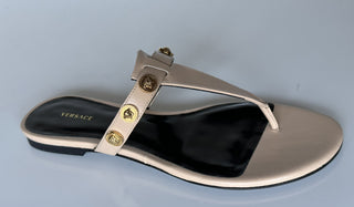 VERSACE Medusa Women's Beige Sandals 9 US (39 Euro) DST669CS Spain NIB $850