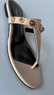 VERSACE Medusa Women's Beige Sandals 9 US (39 Euro) DST669CS Spain NIB $850