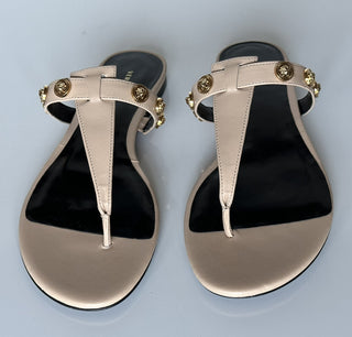 VERSACE Medusa Women's Beige Sandals 9 US (39 Euro) DST669CS Spain NIB $850