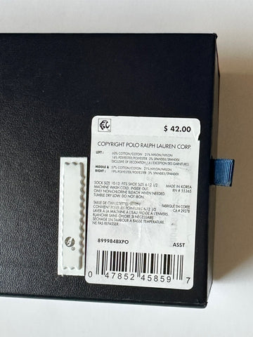 Polo Ralph Lauren Socks Gift Set (3 Pairs)  10-13 Fits Shoe size 6 to 12.5 NWT