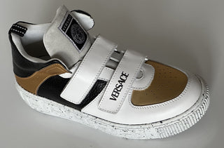 Versace La Greca Boys High Top Sneakers 34 Euro (9.7" Length) Italy NWT $575