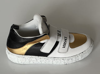Versace La Greca Boys High Top Sneakers 34 Euro (9.7" Length) Italy NWT $575