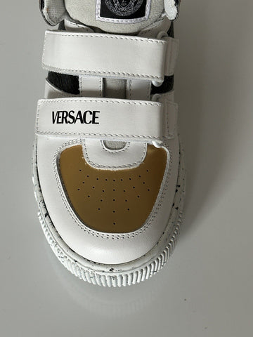 Versace La Greca Boys High Top Sneakers 34 Euro (9.7" Length) Italy NWT $575