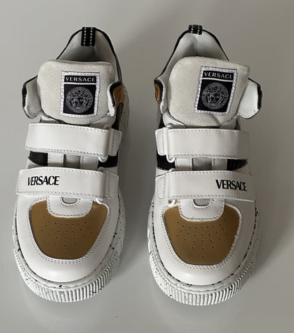 Versace La Greca Boys High Top Sneakers 34 Euro (9.7" Length) Italy NWT $575