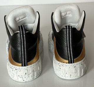 Versace La Greca Boys High Top Sneakers 34 Euro (9.7" Length) Italy NWT $575
