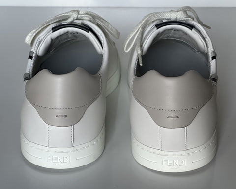 Fendi O’lock Leather White Sneakers 12 US (45 Euro) 7E1562 Italy NIB $795