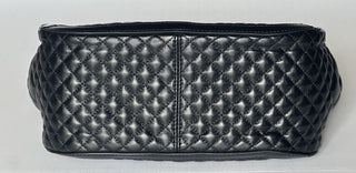 Versace Greca Small Quilted Goddess Calf Leather Black Tote Bag 1009438 IT NWT