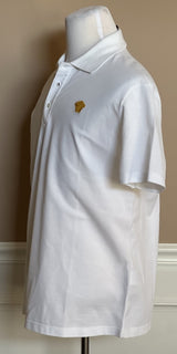 Versace Medusa White Piquet Cotton White Polo Shirt 4XL 1008492 NWT $575