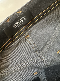 Versace Women's Stone Washed Denim Gray Jeans Size 27 US Italy 1013135 NWT $950