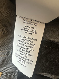 Versace Women's Stone Washed Denim Gray Jeans Size 27 US Italy 1013135 NWT $950