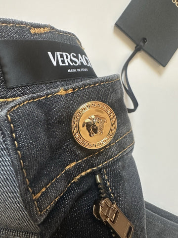 Versace Womens Stone Washed Denim Gray Jeans Size 25 US Italy 1013135 NWT $950