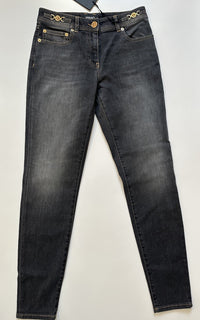 Versace Womens Stone Washed Denim Gray Jeans Size 25 US Italy 1013135 NWT $950