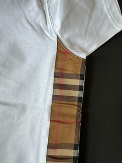 Burberry Caris Check White T-shirt M (Oversized) 8092575 NWT $480
