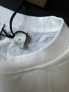 Burberry Caris Check White T-shirt M (Oversized) 8092575 NWT $480
