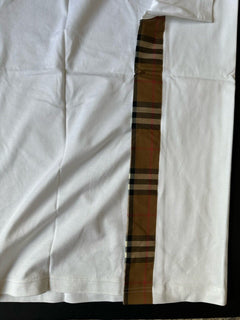 Burberry Caris Check White T-shirt S (Oversized) 8092575 NWT $480