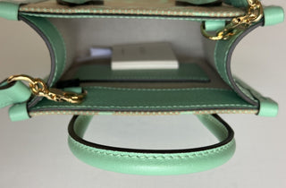 Gucci Womens Jumbo GG Canvas/Leather Mini Shoulder Tote Bag Green 671623 NWOT