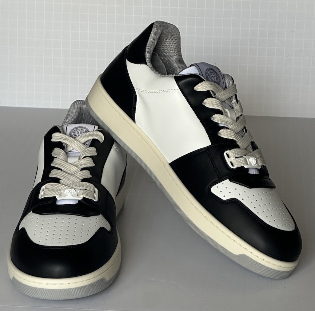 Versace Medusa Men’s Black/White Leather Sneakers 13 US (46) 1013377 IT NIB