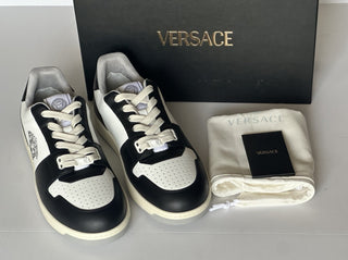 Versace Medusa Men’s Black/White Leather Sneakers 13 US (46) 1013377 IT NIB