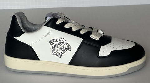 Versace Medusa Men’s Black/White Leather Sneakers 7 US (40 Euro) 1013377 IT NIB