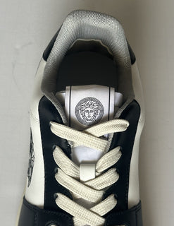 Versace Medusa Men’s Black/White Leather Sneakers 7 US (40 Euro) 1013377 IT NIB