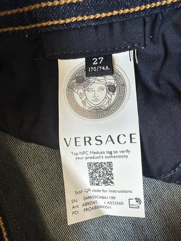 Versace Womens Denim Blue Jeans Size 27 US A89556S NWT $650