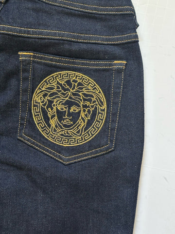 Versace Womens Denim Blue Jeans Size 27 US A89556S NWT $650