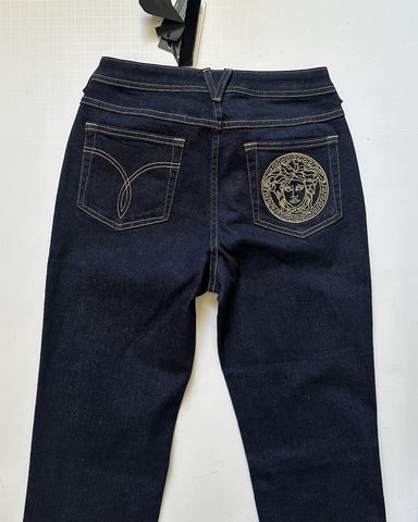 Versace Womens Denim Blue Jeans Size 28 US A89556S NWT $650