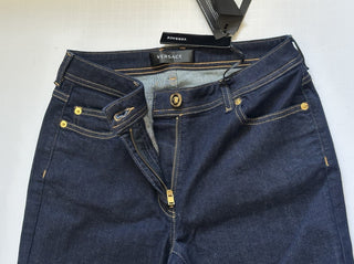 Versace Womens Denim Blue Jeans Size 27 US A89556S NWT $650
