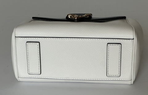 Versace Virtus Grainy Calf Small Black/White Top Handle Bag 1015556 IT NWT $1675