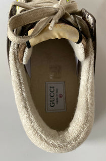 Gucci Womens Tejus Leather/Suede Sneakers Shoes  4.5 US (34.5 Euro) Italy 719801
